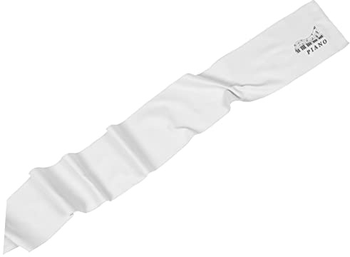 EPIGEIST Piano Keyboard Cover Tasten Staubschutz Klavierabdeckung Polyester Schutz für Flügel und Piano Leichte Faltbare Tastaturabdeckung mit Grauem Saum Passend