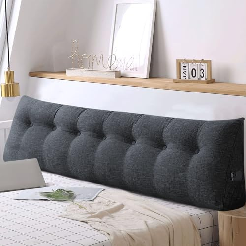 OHMG 120/140/160/180/200CM Stützkissen Cord Rückenkissen Bett Sofa Lesekissen Bettkissen Wandkissen Keilkissen Bettstützkissen,für Bett Kopfteil