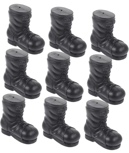 ERINGOGO 10pcs Santa Boots Christmas Decor Festive Santa Claus Accessories for Holiday DIY Crafting and Party Decorations