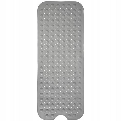 SEPIO Antirutschmatte für Badewanne, 99 x 40 cm, Grau