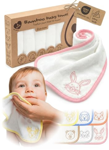 6-pack babyhanddukar bambu 25 x 25 cm ansiktshandduk hand ansikte tvättställ hygien nyfödd ultramjuk allergivänlig absorberande snabbtorkande återanvändbar present nyfödd baby original daglig