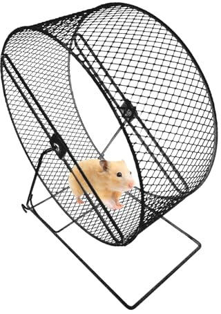 Litet hamsterhjul, tyst hamsterhjul | Tyst sportträningshjul för små djur | Burtillbehör, roliga leksaker för mus, tyst spinnare för mus, g