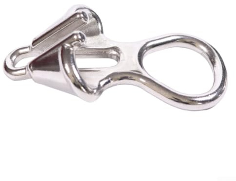 Tope de cadena de anclaje de acero inoxidable 316 con anillo de bloqueo para amarre seguro de barco y protección contra el desgaste de la línea de anclaje (6-8 mm)