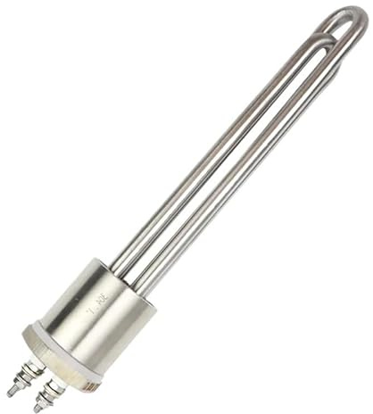 Thermoplongeur 48 V 3000 W DC, élément tubulaire en acier inoxydable SUS304 avec filetage BSP de 1 for le chauffage de l'eau (DN25)(Heater Thread)