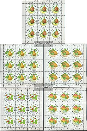 Russland 1113Klb-1117Klb Sheetlet (Complete.Issue.) 2003 Fruits (Stamps for Collectors) Plants/Mushrooms