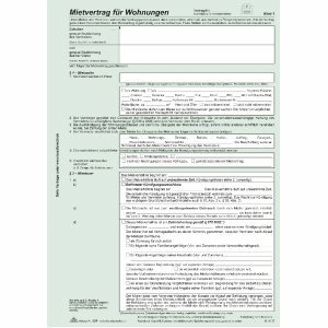 RNK Universal-Mietvertrag für Wohnungen mit Übergabeprotokoll VE=10 Stück