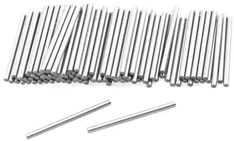 sourcing map 100 Stk. Edelstahl Passstifte zum Befestigen von Elementen 1 mm x 15,8 mm de | Edelstahl Elementen Dübelstift
