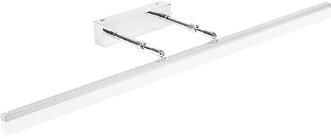 Klighten 20W LED Spiegelleuchte 180° drehbar Kaltweiß 5500K, Chrom | Wasserdicht IP44, Edelstahl + Acryl, 90CM LED Spiegellampe für Spiegelschrank, Badezimmer
