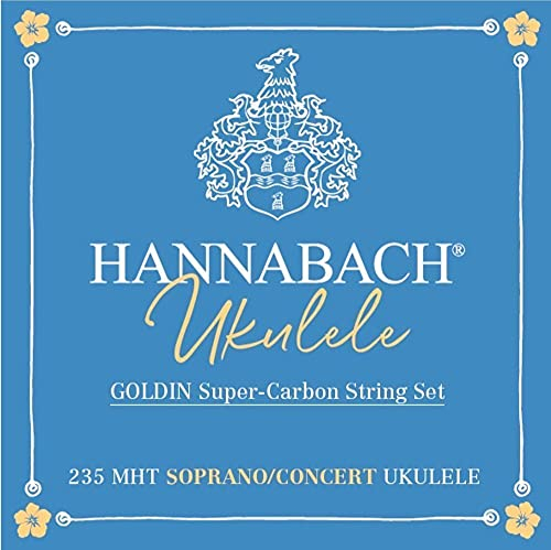 Hannabach Ukulele-Saiten Sopran/Concert, Goldin, Satz 235MHT