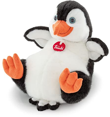 Trudi Pinguino Pino Pinguino Polo Nord, regalo peluche Natale e compleanno | 23x19x27cm taglia M | Animali Acquatici | modello TUDC3000