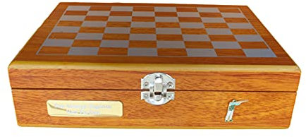 Gamekeepers Cottage gifts Clay Shooter Enamel Chess Set & Pieces With Hip Flask and Stirrup Cups Gift 329