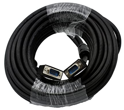 D.Square Câble VGA vers VGA HD15 mâle vers mâle compatible avec connexion transmission de signaux vidéo analogiques d'ordinateur personnel, portable, moniteur, télévision, projecteur (5M)