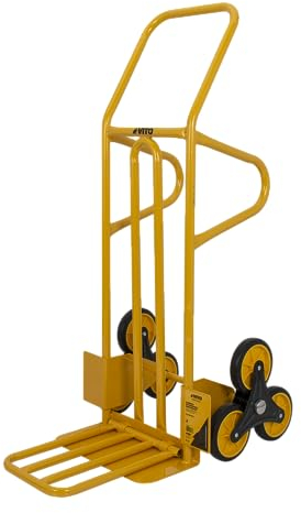 VITO Sackkarre Treppensteiger 250kg Tragkraft | Vollgummireifen Transportkarre Treppensackkarre Treppenkarre | Treppensteiger | robuste Sackkarre | Stapelkarre mit Vollgummireifen VICTE250