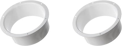 Ø 150mm Wandflansch Verbinder für Lüftungsrohr Luftführung Anschluss (Packung mit 2)