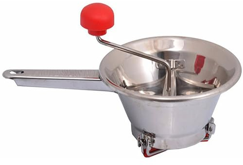 Passatutto per pomodoro legumi zuppe vellutate frutta manuale per alimenti in acciaio inossidabile CM20 con 3 dischi con piedini