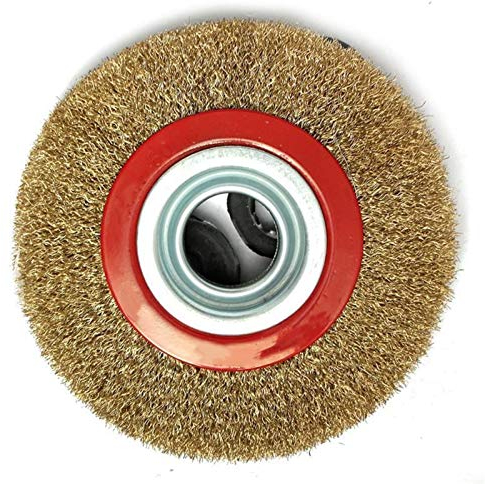 Schleifmittel Bohreraufsatz,Drahtbürste Rad Cup, Drahtbürsten-Radbecher, 1 Stück, Stahl-Flachdraht-Radbürste for Doppelschleifer, polnisches Zubehör(100 * 14 * 20)