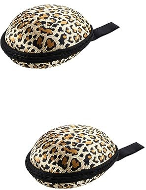 OKUMEYR 2stücke Silicone Case Leopard Unsichtbare -aufbewahrungstasche Für Damen Reißverschluss Und Handliches Design Für Wasserabweisend Und Schützend Für Lingerie Und