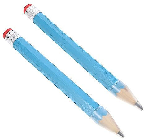 Garneck Riesen Bleistift XXL Jumbo - 1 Meter Großer Malstift Für - Ideal Für Kreative Projekte Zeichnen Und Basteln Bunte Farben Und Kindgerechtes Design 2 Stück Im Set