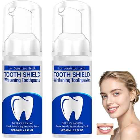 Pintura blanqueadora de dientes, Pintura blanqueadora instantánea, Pintura dental para blanqueamiento dental nómada, Gel blanqueador, Esmalte dental, Fórmula suave y segura (2 piezas)