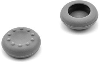 Analoger Silikon-Daumengriff Joystick-Kappen für PS4, PS3, Xbox 360, Xbox One Game-Controller (2 x Grau)