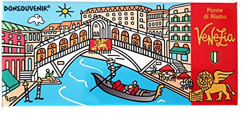 VENEDIG KÜHLSCHRANKMAGNET. Modell GROSSER Magnet: Venezia Ponte DI Rialto