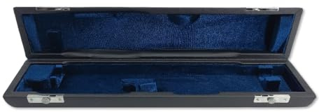 Funda para flauta de 16 agujeros con 17 agujeros para proteger la flauta, superficie de cuero resistente, Negro , 17hole, Portátil