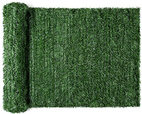 CHRISTOW Artificial Fence Screening Roll, Conifer, 1m x 3m, 4 Pack | Artificial Conifer Foliage, Privacy Screening, UV-Stabilised Leaves, Weather-Resistant Mesh, Ideal for Fences & Walls