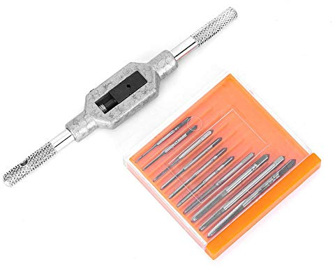 11PCs Mini Screw Tap Set Gewindeschneidwerkzeug Schraubwerkzeug Zubehör Schnellarbeitsstahl M1-M3.5 für das Gewindeschneiden von Uhren und Armbanduhren