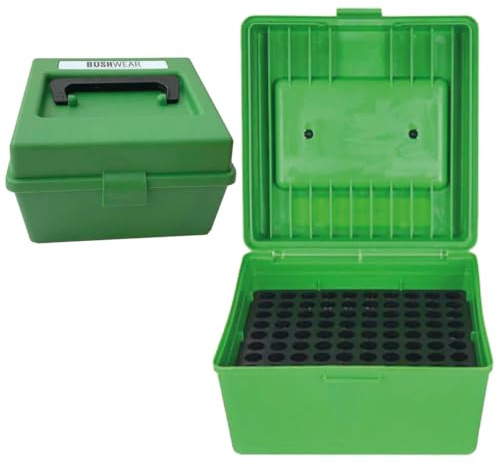 BushWear Deluxe 100 Round Flip-Top Rifle Ammo Box