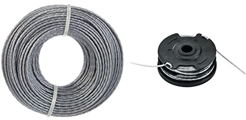 Bosch DIY Bobine pour coupe-bordure pour remplissage tous les bobines pour coupe-bordure actuelle, 24 m × 1.6 mm & F016800351 Recharge et bobine de fil intégrée 6 m Ø 1,6 mm pour coupe-bordures