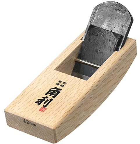 KAKURI Compass Plane 42mm Curved Sole Plane for Woodworking, Japanese Hand Plane KANNA Wood Circular Plane Tool for Smoothing Round Surface, Made in JAPAN