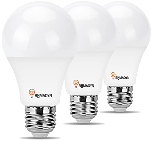 BHMAOYN Bombilla 12V 14V E27 LED 7W (Equivalente a 60 W) Blanco Cálido 3000K,270° 600LM, Bombillas LED AC DC 24V E27 Luces 12V LED para Caravana Jardín Casita,No regulable,Pack De 3