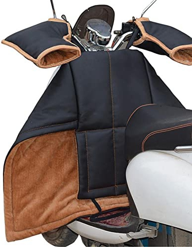 bopely Couvre-Jambe pour Les Scooters Ventes De Pluie Cold Protector Motorcycle De Genou Couverture du Genou Couvre-Jambe De Jambe Capte d'hiver avec Manches De Poignée