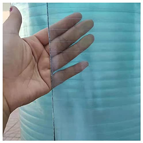 Clear Acrylic Plastic Sheet Polycarbonate Roofing Sheet, Roofing Cladding FRP Daylighting Plate Impact Resistance 1mm Glassfiber Panel Steel Structure Sunroom Canopy Rainproof And Insulated(1.5x10m)