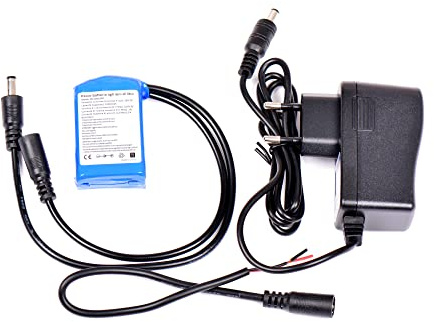 AFTERTECH Paquete de batería de 12 V, 1000 mAh, 1 Ah, recargable de litio, 60 x 33 x 15 mm, H1E3