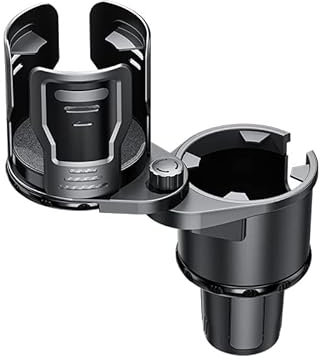 Portabicchiere per Auto per Fiat Panda Punto Ulysse Brava Barchetta Marea Multipla Seicento, Portabottiglie per Bevande Universale Regolabile Portabicchieri Auto Adattatore per Portabicchieri