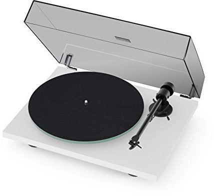 Platine vinyle Pro Ject T1 Evo Blanc + Cellule Ortofon OM10