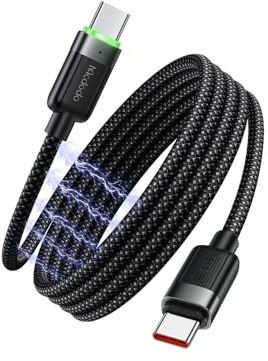 mcdodo USB C auf USB C Kabel 60W Magnetisch Selbstaufrollend 1,2m PD Schnellladekabel 3A Nylon Aluminium USB-C Ladekabel für iPhone 15 MacBook iPad Samsung
