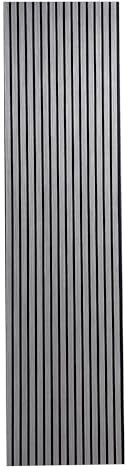 Acoustic Wooden Slat Panels for Walls, Premium 3D Wood Veneer Decorative Panelling – Sound Absorbing Slatted Wall Panels for Living Room, Bedroom, Hallway & Office - 240 x 60cm - (Silver Oak)