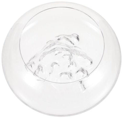 BESPORTBLE Transparentes Glasfischglas Für Aquarien Rundschale Für Pflanzen Und Kleine Fische Für Tischdekoration Und Zuhause Platzsparend Und