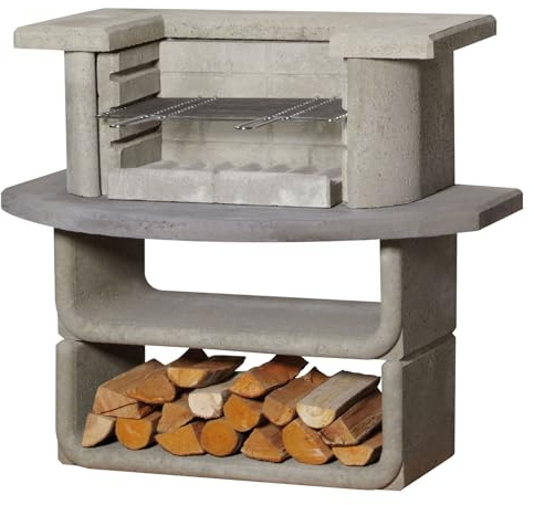 Buschbeck Grillbar 'Kingston', weiß/grau, Höhe ca. 101 cm