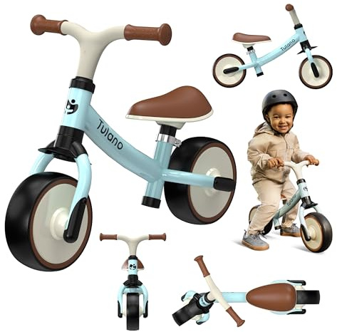 Tulano Scout 15 Laufrad – Kinder Laufrad 8 Zoll für stabile erste Fahrversuche – Laufrad ab 2 Jahre mit pannensicheren Eva Reifen – Für drinnen & draußen geeignet Indoor Outdoor – Blau