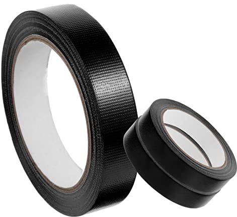 Ruban Adhésif Étanche 3 Rouleaux 20m en Toile Noire | Usage Extérieur, Réparation de Fuite ’inflatable, pour Tente et Tapis, Résistant au Vieillissement