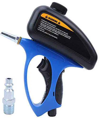 Gravity Feed Sand Blasters Gun Kit, Hand Hold Sand Blasting Spray Gun Small Nunstycke Sandblaster Pneumatisk sandblåsande pistolglas Sandblästring