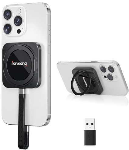 fanxiang PS2006 1To SSD Externe Magnétique，Jusqu'à 2 000 Mo/s | USB-C 3.2 Gen 2x2, SSD Portable avec Support Rotatif à 360° Intégré，Disque Dur SSD Externe pour Bureau, Tablette, PC, Windows