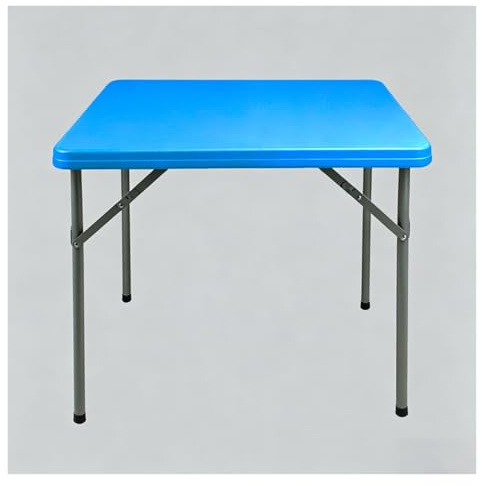 WBBML Buffettisch Leicht und Einfach zu Transportieren Gartentisch Wetterfest Flohmarkttisch Vorbereitungsraum Aufenthaltsbereich(Blue)