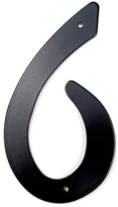 husnummer, 1 st 101 mm husnummer i metall, 4 tum, svarta aluminiumlegeringsnummer, dörrnummer, brevlåda, adressskylt, utomhushusnummer #0-9(6)