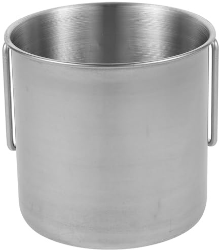 NUOBESTY Tasse de Camping Inox Robuste Mug Multifonction Métal pour Boissons Froides et Chaudes Cup Extérieur Léger et Résistant Randonnée et Pique-