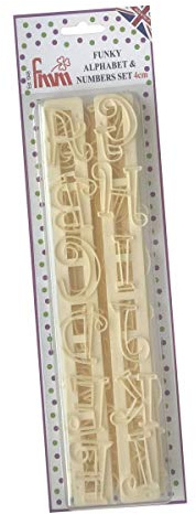 Funky Alphabet & Numbers Tappits by FMM by FMM SUGARCRAFT