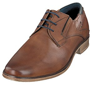 bugatti Herren Businessschuhe, Männer Business Schnürer, Wechselfußbett,Schnuerung,lace-up Shoes,schnürschuhe,Office,Cognac (6300),46 EU / 11 UK